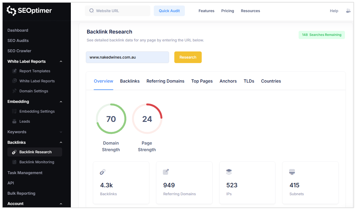 Backlink Research